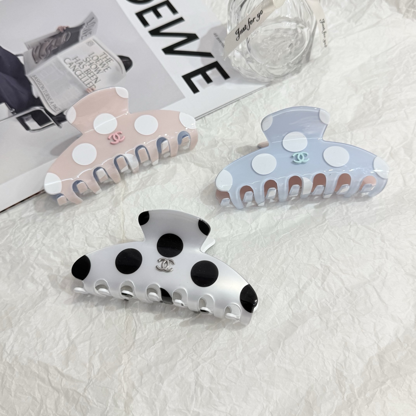 Resin claw clips — translucent and solid custom colors