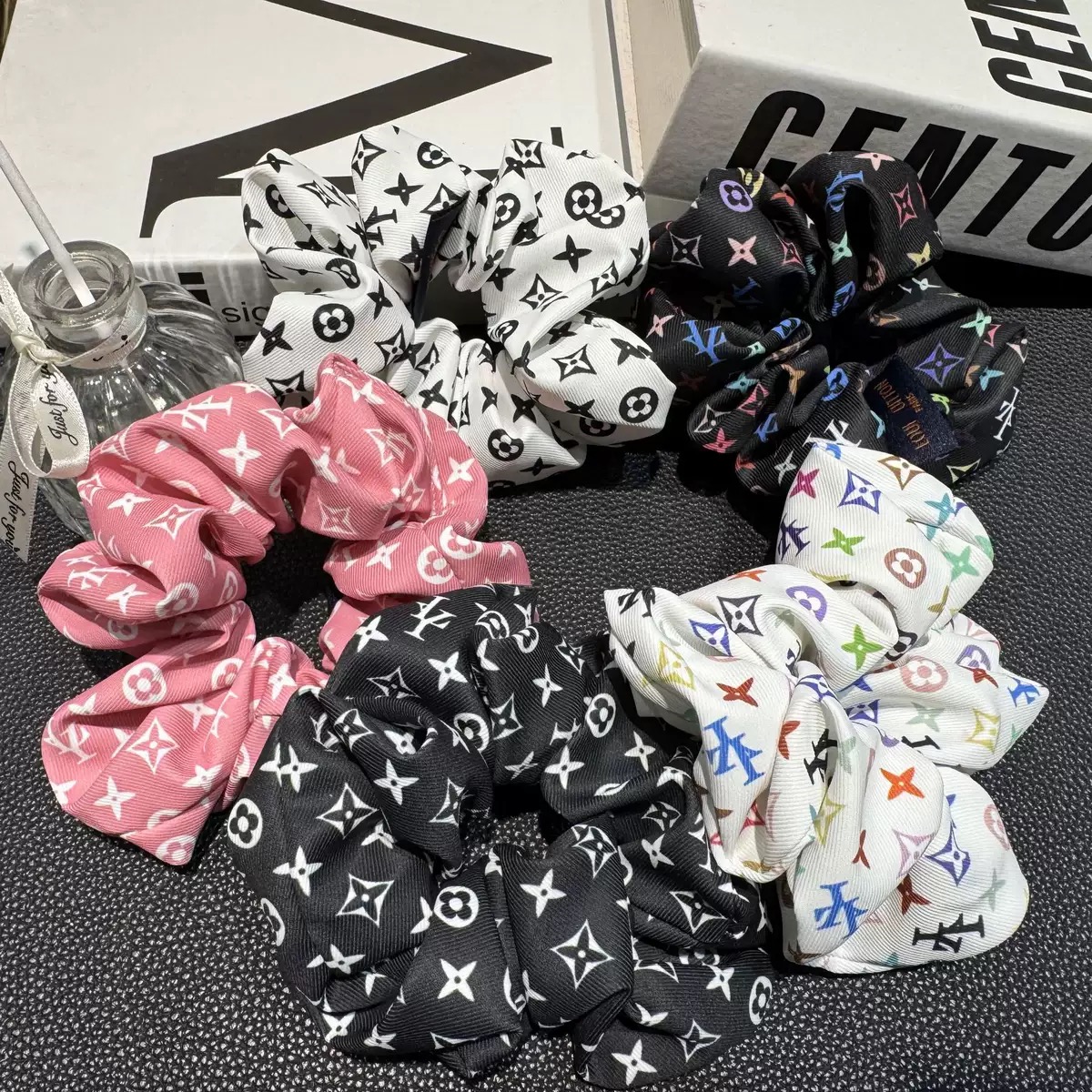 Custom hair ties and scrunchies fashion editorial