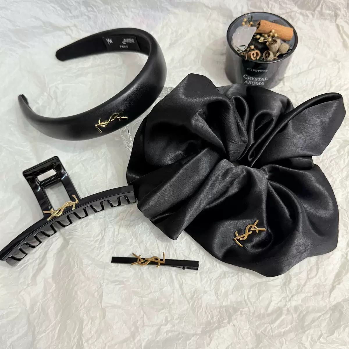 Branded hair ties with custom logo and packaging